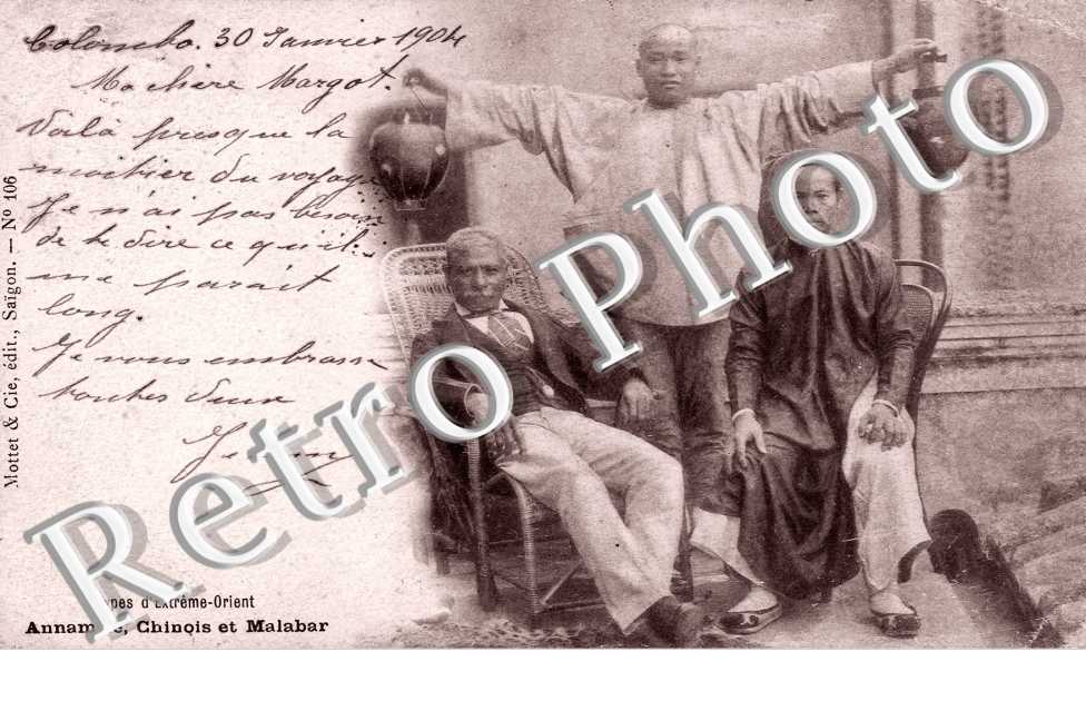 Annamite, Chinois et Malabar