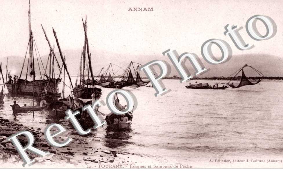 Tourane, Jonques et Sampas de Peche