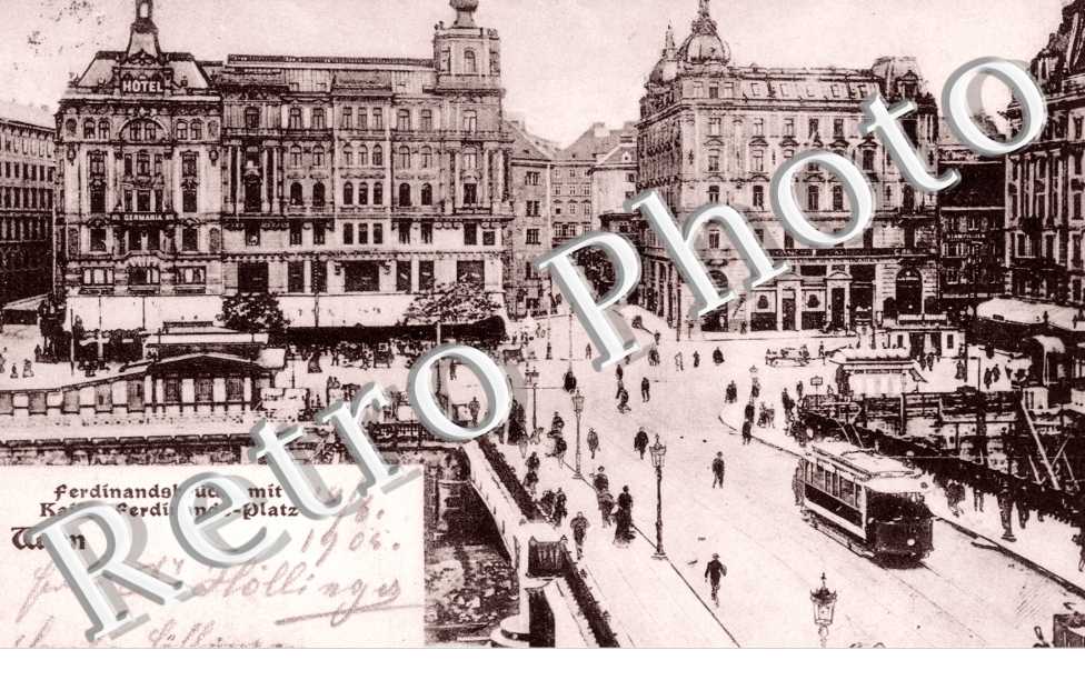 Ferdinandsbrucke mit Kaiser ferdinands Platz