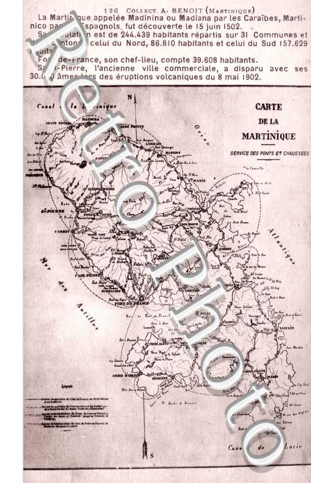 Carte de la Martinique