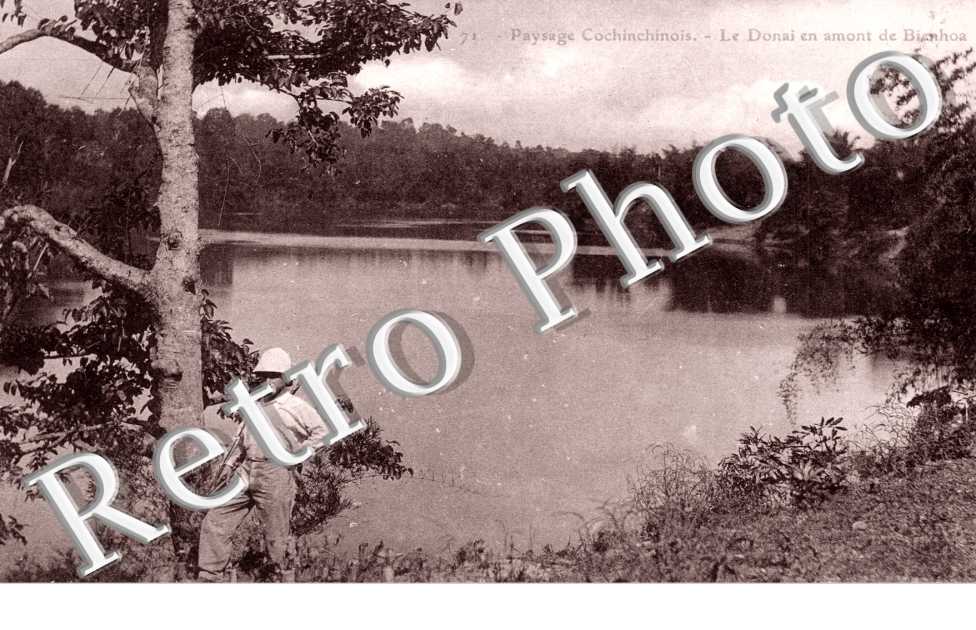 Paysage Cochinchinois, le Donai en amont de Bienhoa