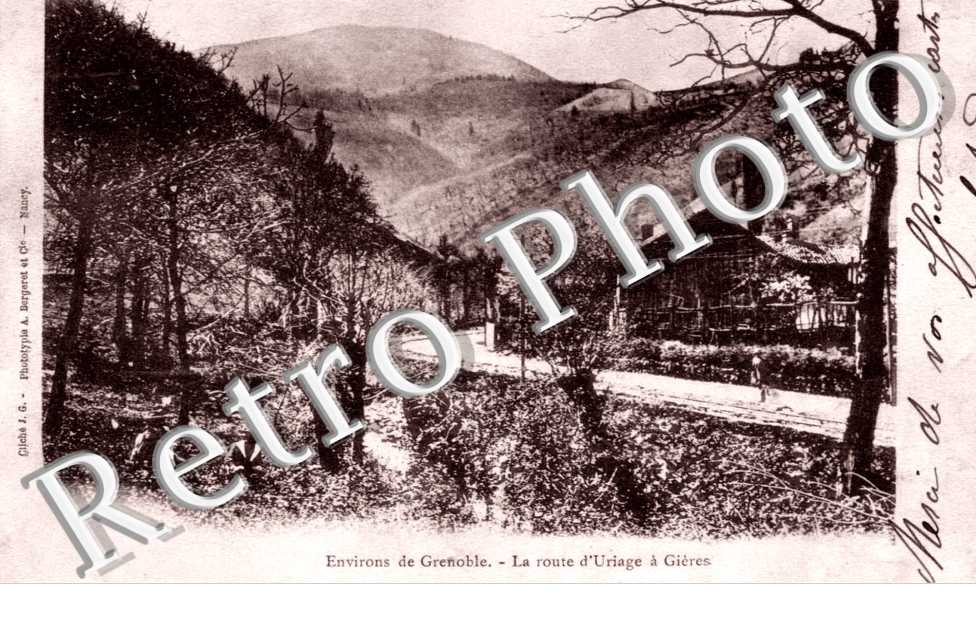 Environs de Grenoble - La route d'Uriage a Gieres