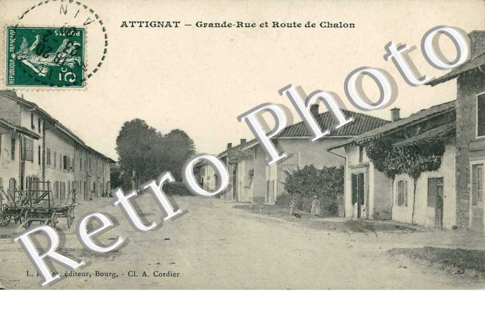 grande rue et route de Chalon