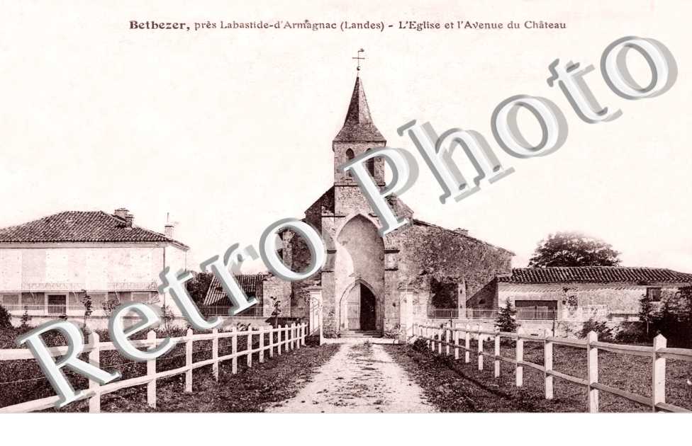 l'eglise et l'avenue du chateau