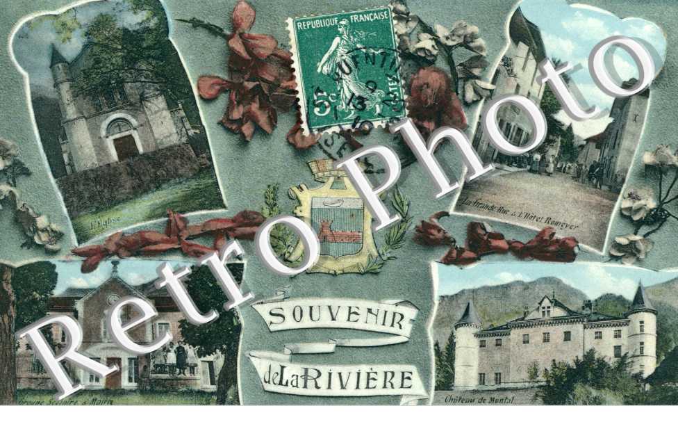 Multi vues : eglise chateau groupe scolaire  grande rue