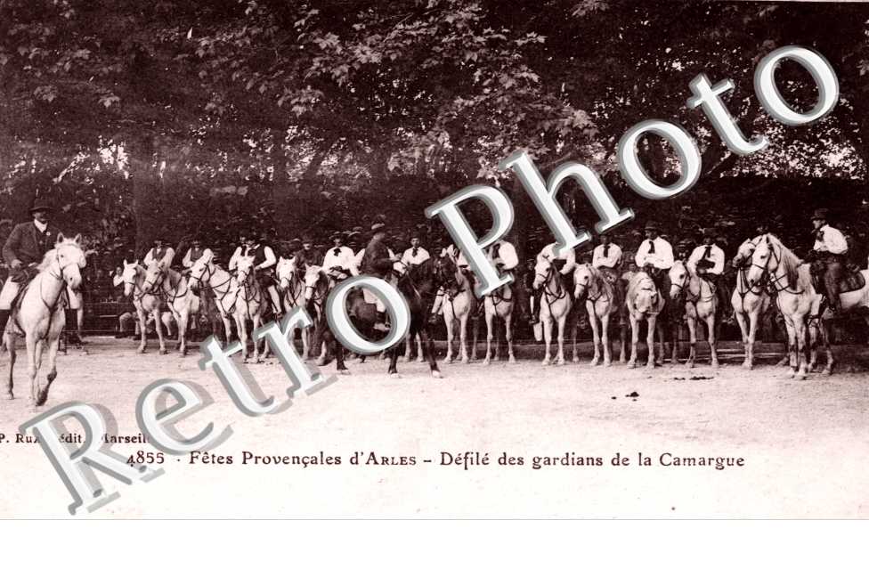Fetes provencales d'Arles  -  Defile des gardians de la Camargue