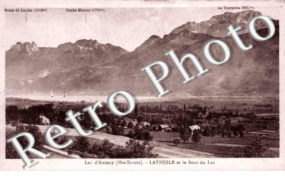 vue générale et le Bout du Lac en 1930