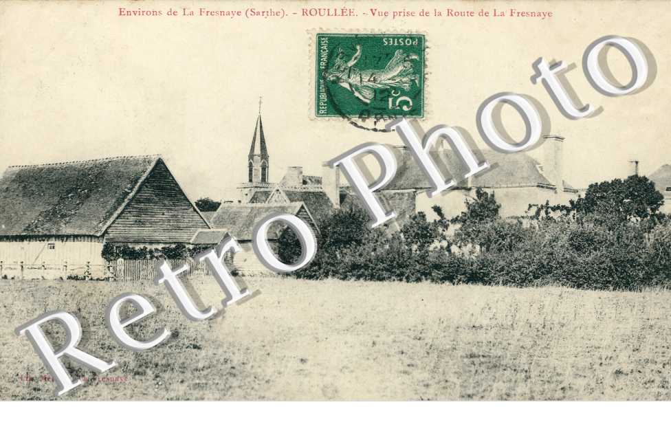 vue prise de la route de La Fresnaye en 1912