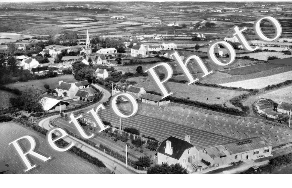 vue generale aerienne - annees 60
