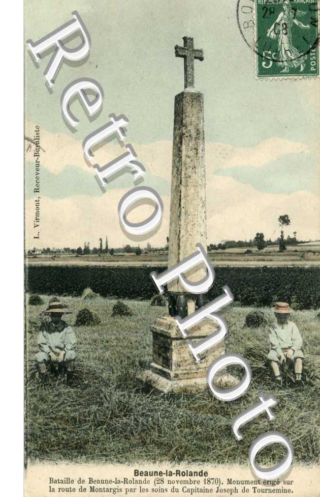 Bataille  Monument erige sur la route de Montargis