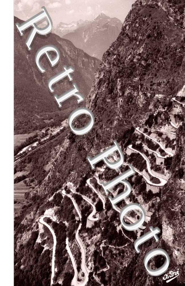 Les lacets de la route de Montvernier - annees 50/60