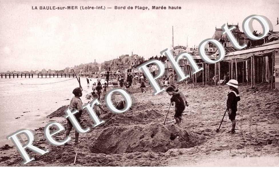 Bord de la plage Maree haute