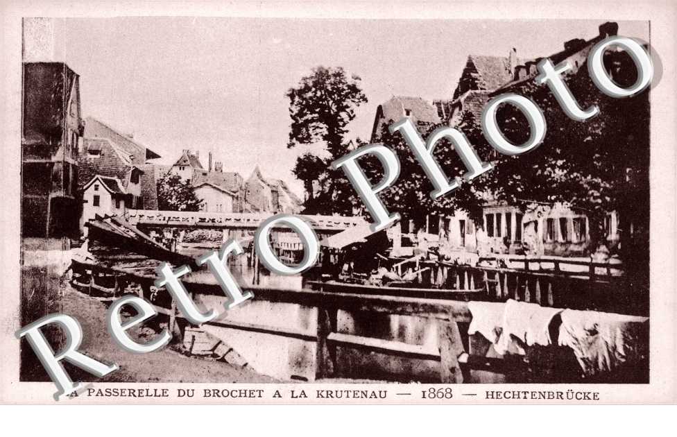 la Passerelle du Brochet a la Krutenau - 1868
