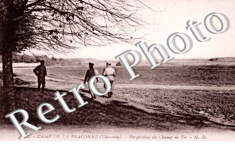 Camp de la Braconne - Perspective du champ de tir