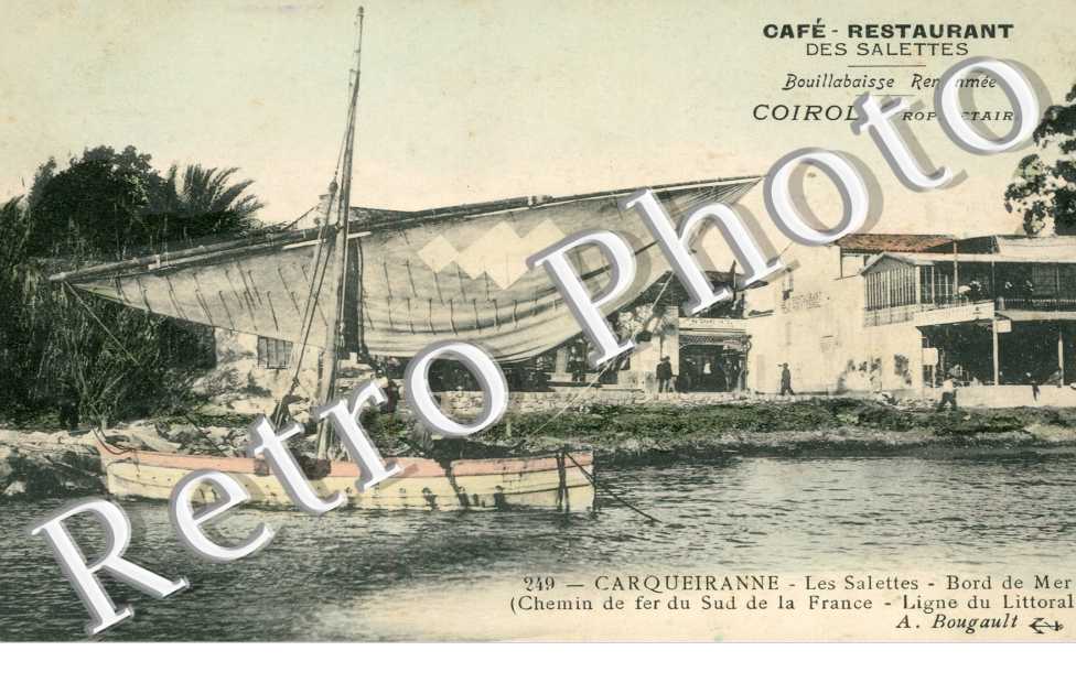 Les Salettes - bord de mer - Cafe restaurant, Coirol proprietaire- couleur