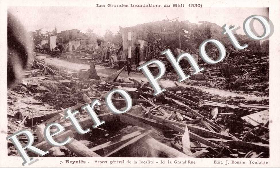 Les Grandes Inondations du midi 1930 -  La Grand'Rue