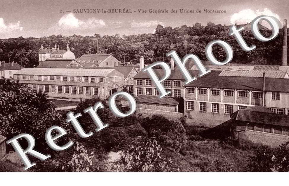 Vue générale des usines de Montzeron