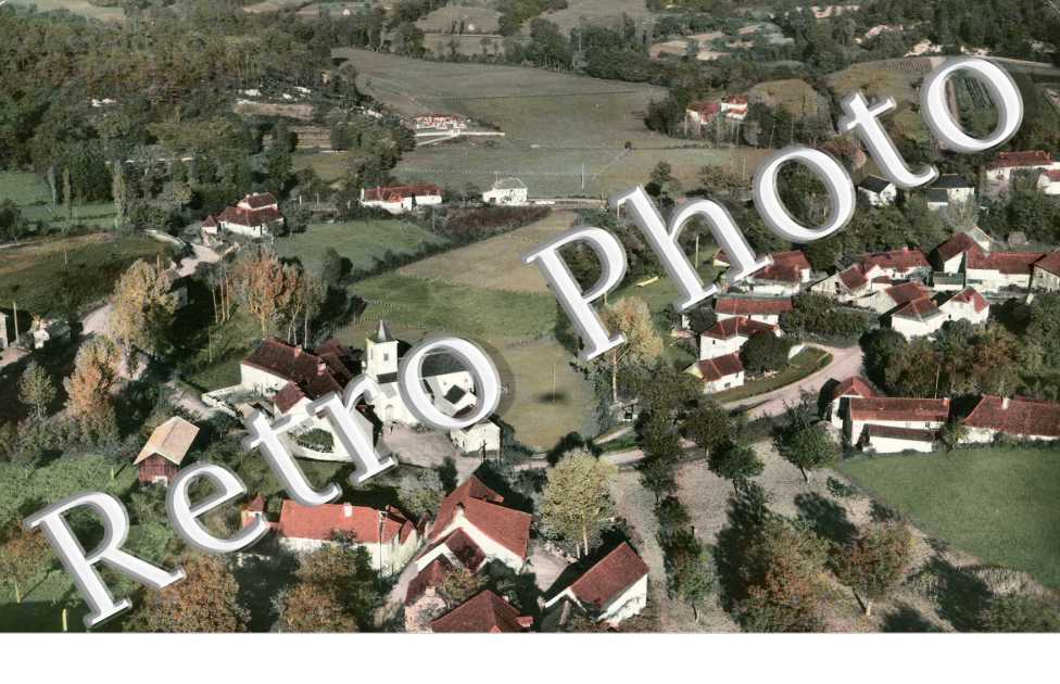 vue generale  aerienne  -  annees 60