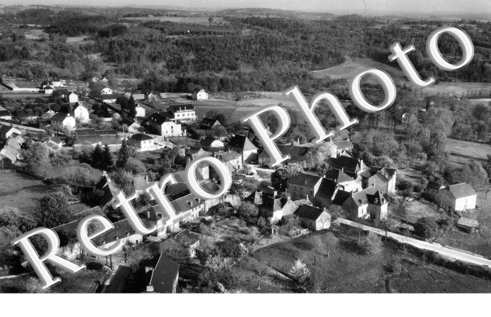 vue generale  aerienne  -  annees 50