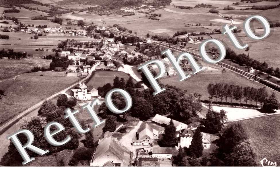 vue generale  aerienne  -  annees 50