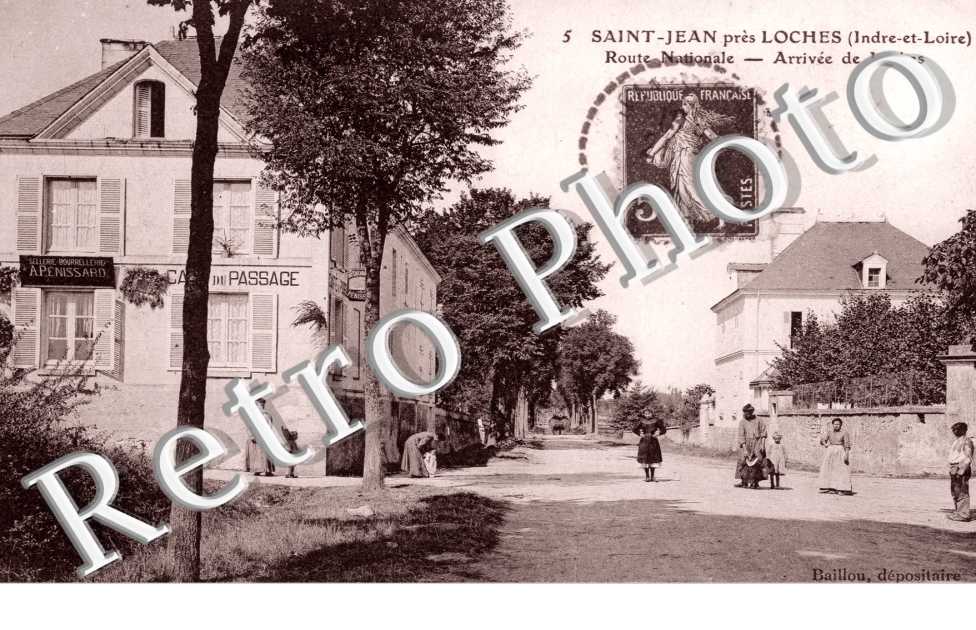 Route nationale Arrivee de Loches