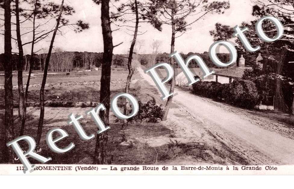 Fromentine La grande route de la Barre-de-Monts a la Grande Cote