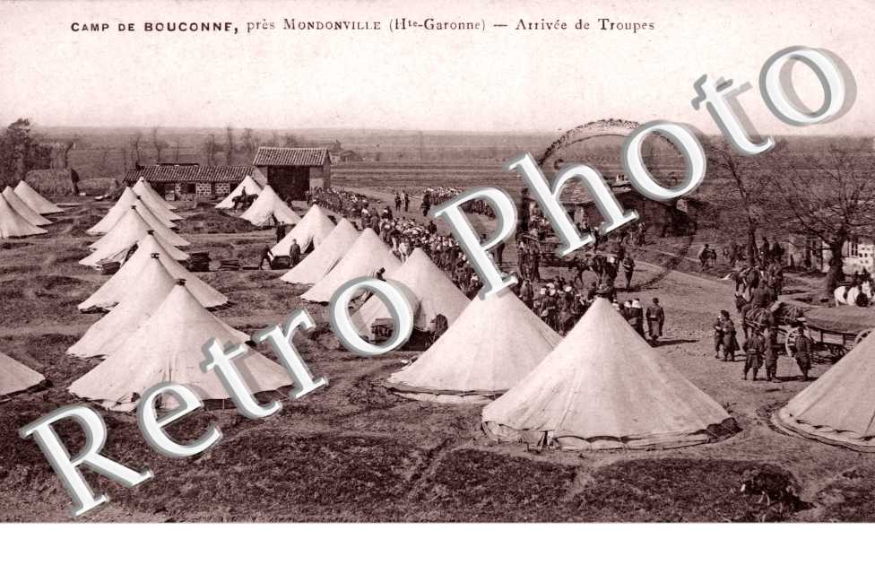 Camp de Bouconne - Arrivee de Troupes
