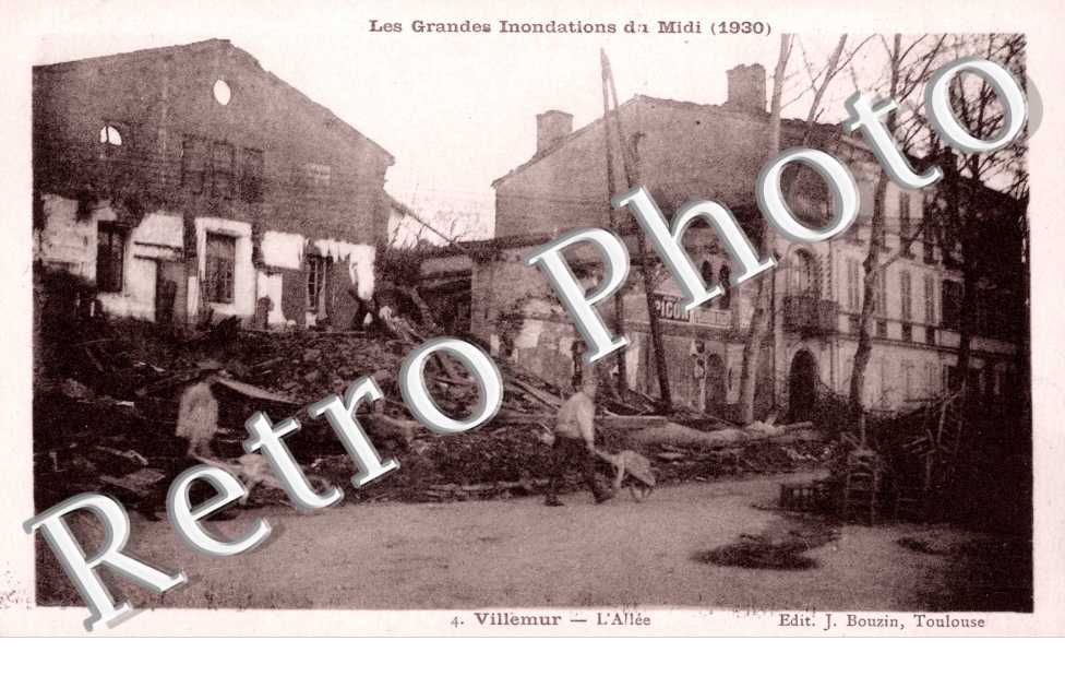 Les Grandes Inondations du Midi 1930 - L'Allee