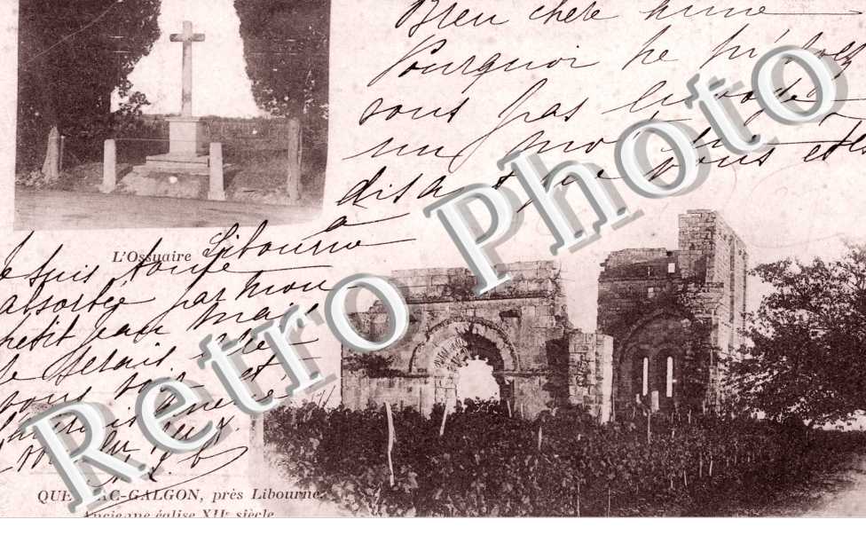 Queynac-Galgon Ancienne eglise  L'ossuaire