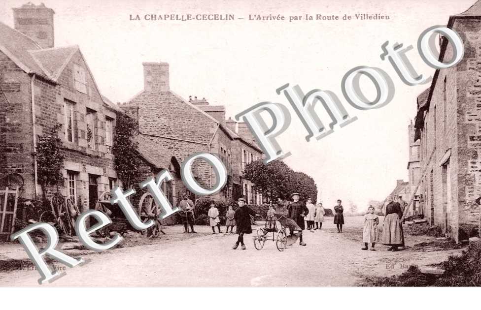 l'arriv par la route de Villedieu