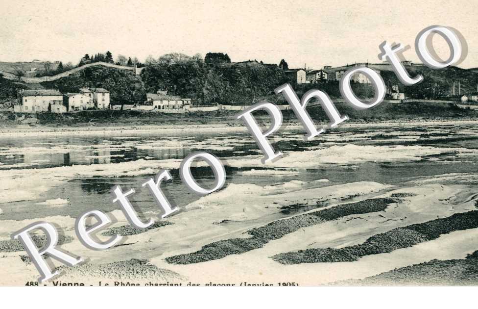 le Rhone Charriant des Glacons - Janvier 1905