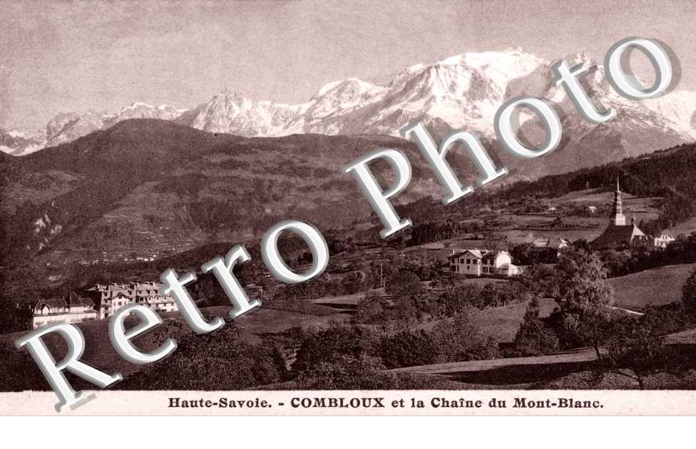 Combloux et la chaine du Mont Blanc