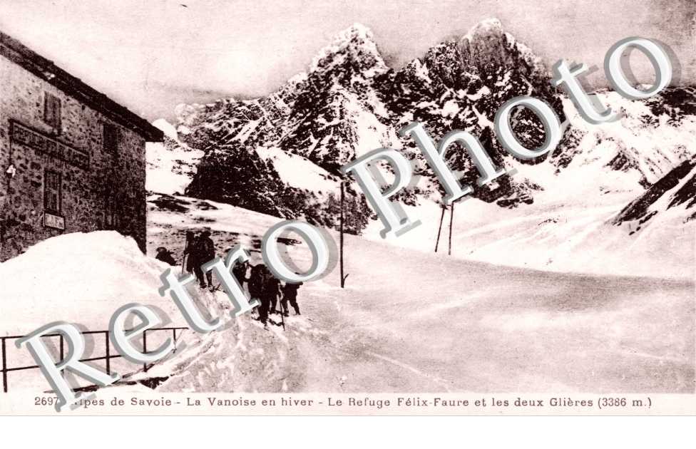 Le refuge Felix Faure et les deux Glieres