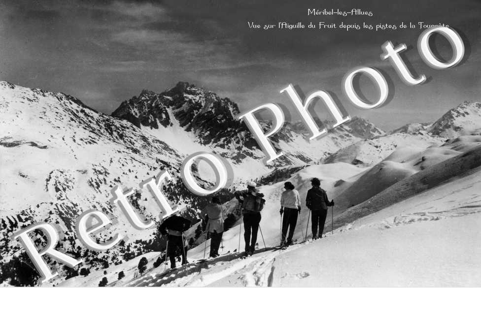 vue vers l'aiguille du fruit depuis les pistes de la Tougnete