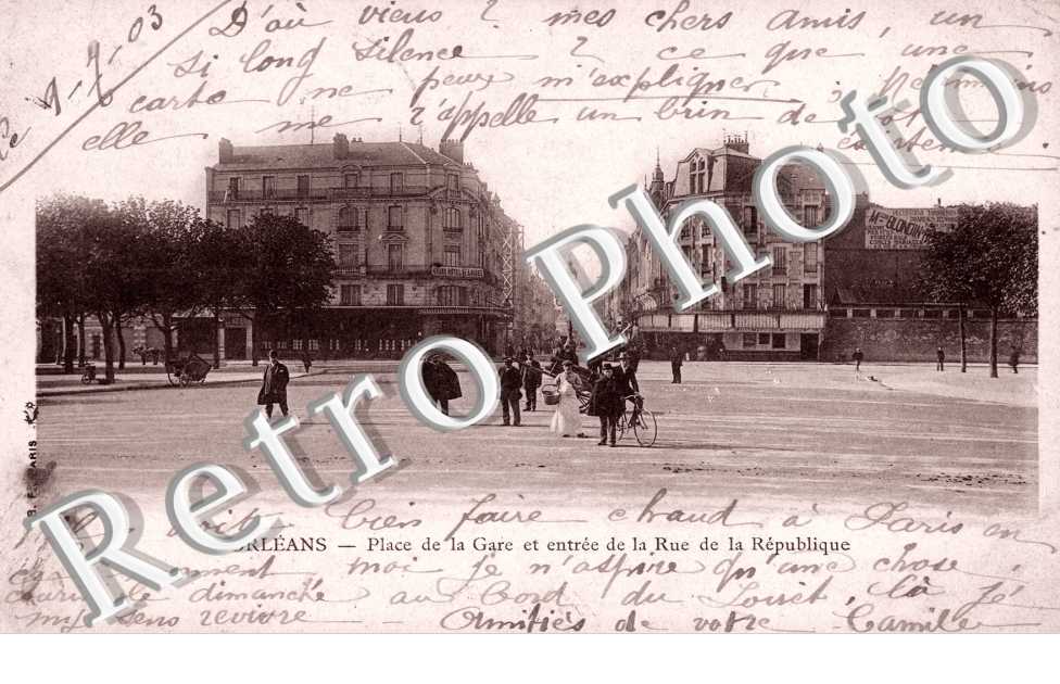 place de la gare et entree de la rue de la Republique
