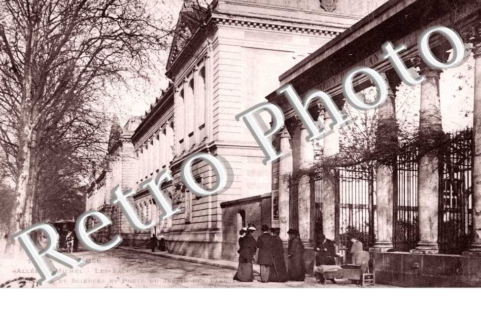 allee Saint-Michel Les Facultes de medecine et sciences et porte du jardin des plantes - Guesde (allees Jules) et Feuga (allees Paul)