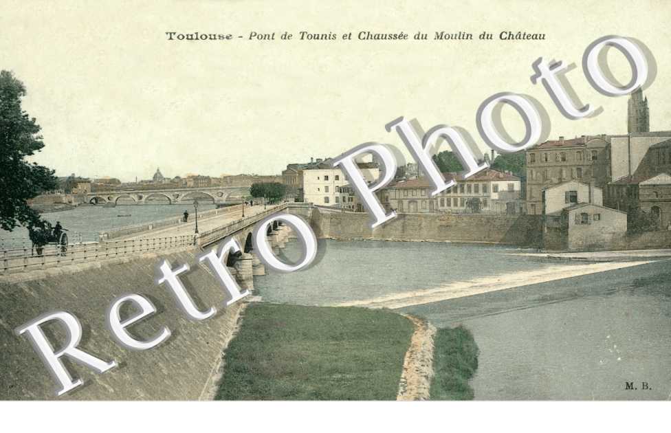 Pont de Tounis et chaussee du Moulin du Chateau