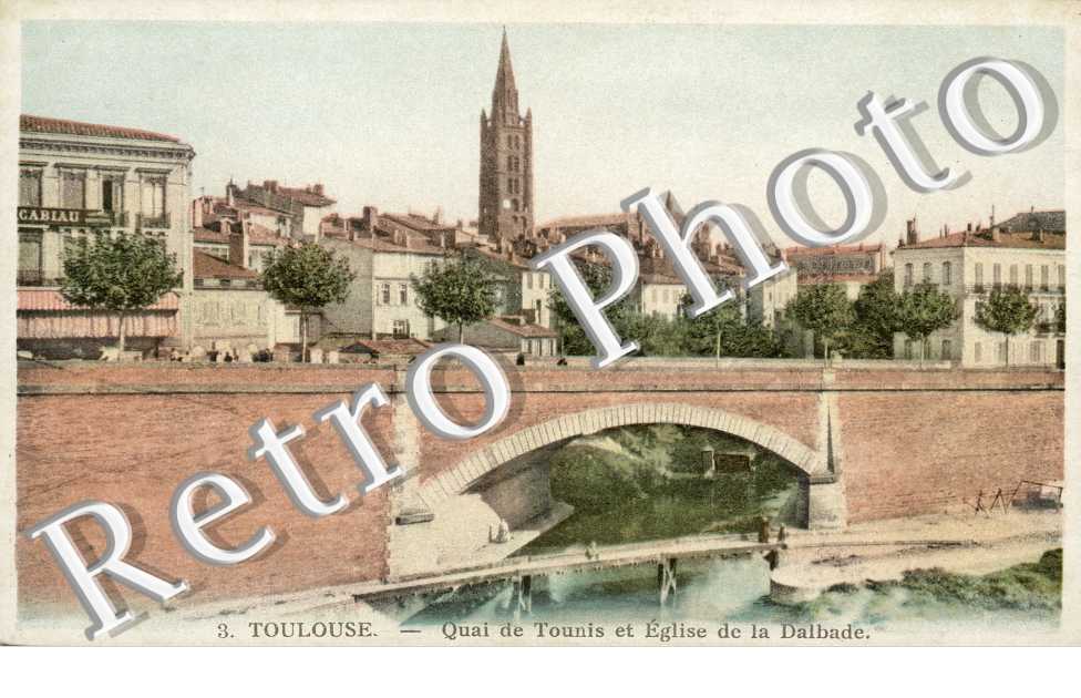 Quai de Tounis et Eglise de la Dalbade