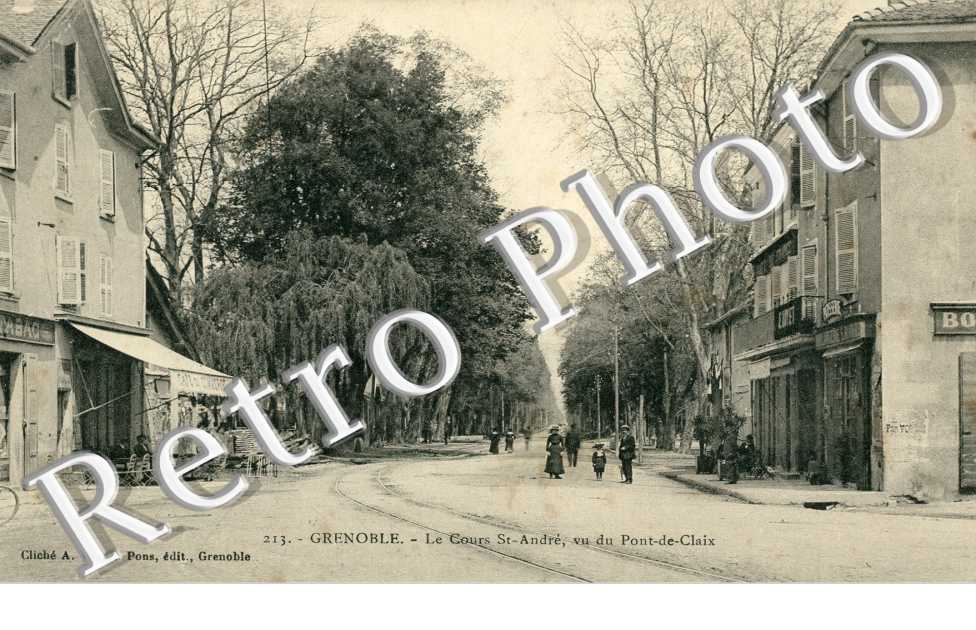 le cours Saint-Andre, vu du Pont-de-Claix