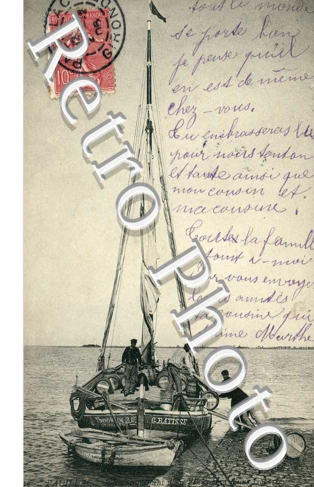 embarquement d'un vin a bord d'une gabarde