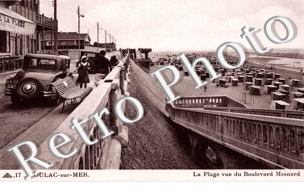 La plage vue du boulevard Mesnard