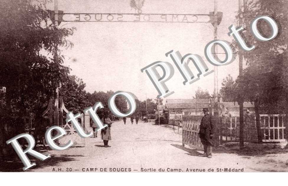camp de Souges sortie du camp Avenue de Saint-Medard