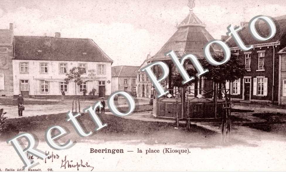Beeringen La place Kiosque