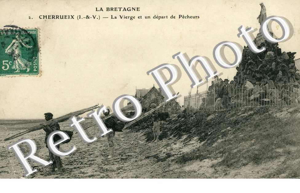 la vierge et un depart de pecheurs