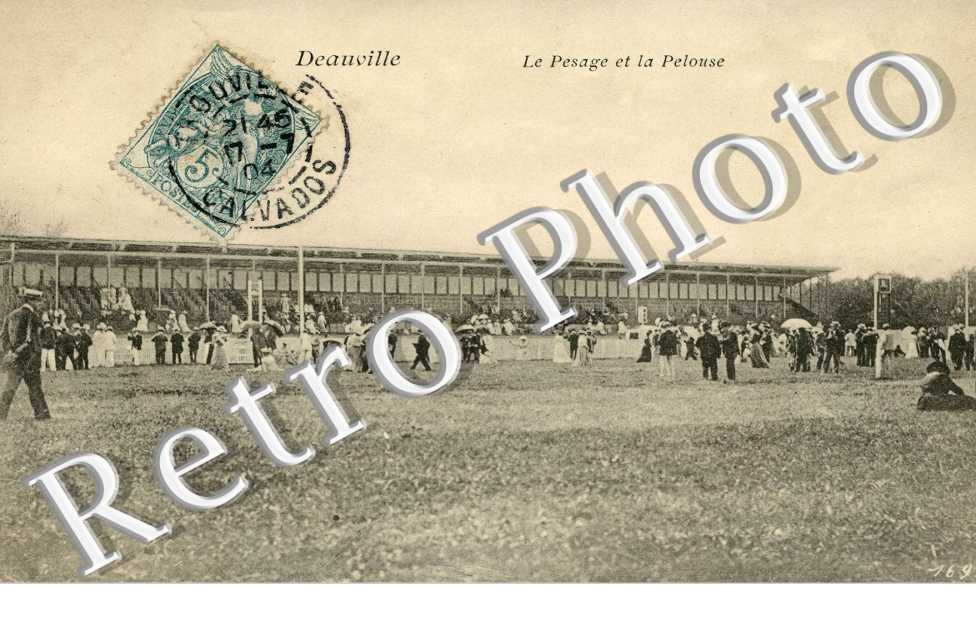 le pesage et la pelouse
