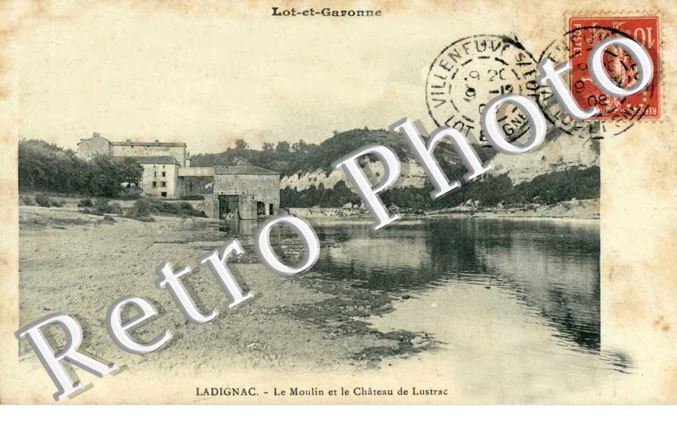 LADIGNAC  - Le Moulin et le Château de Lustrac