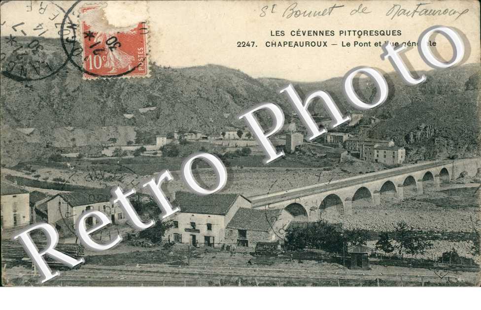Chapeauroux - le Pont et vue Générale