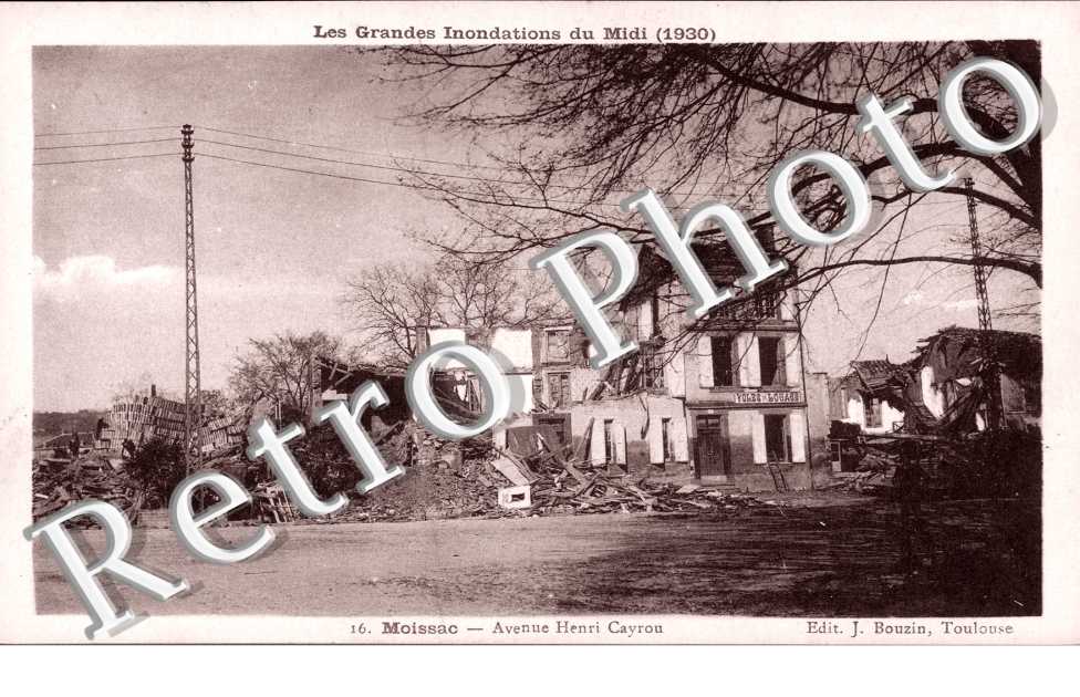Inondations 1930 avenue Henri Cayrou