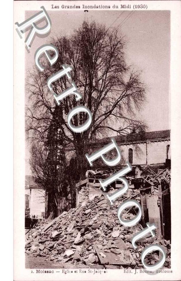 Inondations 1930   l'lise et rue Saint-Jacques