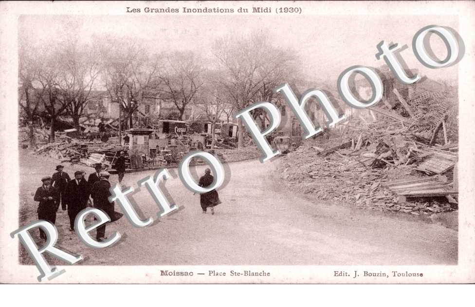 Inondations 1930   place Sainte Blanche